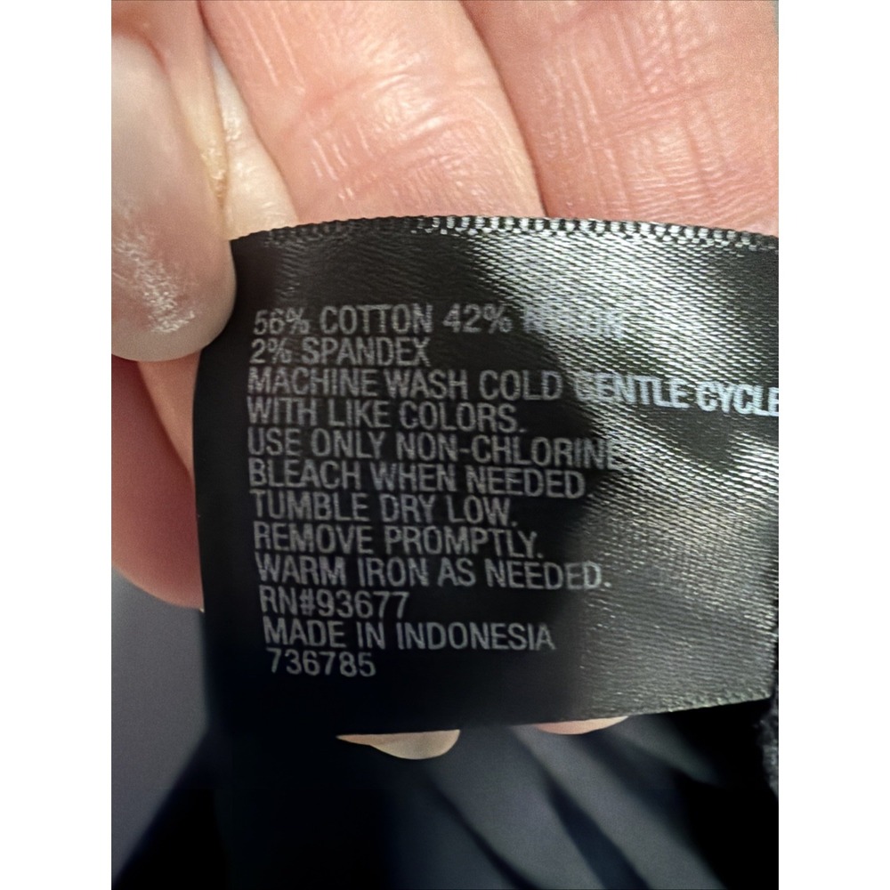 Worthington Y2K Vintage Capri Dress Pants Black Corpcore Office Size 6 - Picture 7 of 7